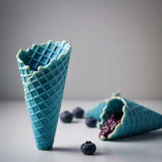 Waffle Cone Premix Blueberry - 4000g